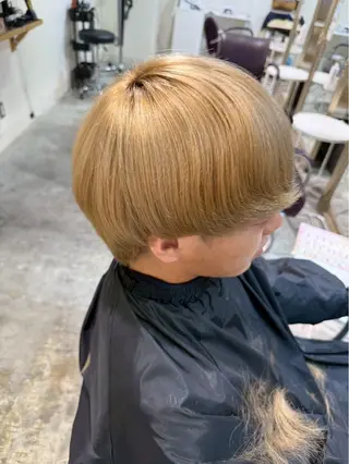 カラー メンズ 暖色カラー/艶カラー mitsuki🌴のヘアスタイル