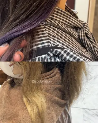 ロング カラー あんどう ゆうかのヘアスタイル