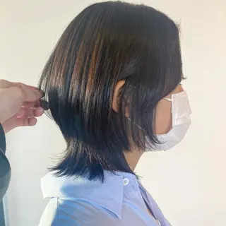 ショート 大阪ウルフカット ハッシュカットのヘアスタイル