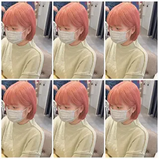 ショート カラー 髪質改善 Noe心斎橋店のヘアスタイル