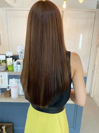 ロング メンズカット/透明感 カラー/河端悠花のヘアスタイル
