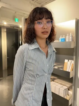 ミディアム パーマ お悩み解決パーマ hana🩰のヘアスタイル