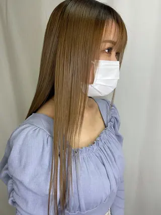 ロング パーマ 髪質改善/縮毛矯正 /ブリーチ矯正/岡部のヘアスタイル