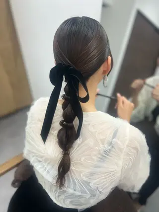 ヘアアレンジ 🎀透明感カラー/ 金沢駅 ⠀yui🎀のヘアスタイル
