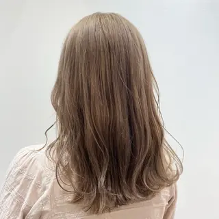 セミロング 若山 敦のヘアスタイル