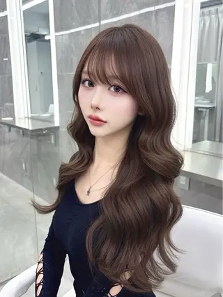 ロング カラー 姫野 加帆のヘアスタイル