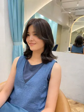 ミディアム 産休中2026.4月 復帰予定/野崎華代のヘアスタイル