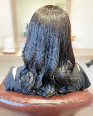 ロング カラー パーマ 荒木 ひろかのヘアスタイル