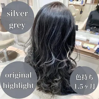 セミロング カラー 横山 直輝のヘアスタイル