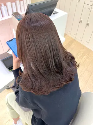セミロング ParveMix 佐々木梨紗🤍のヘアスタイル