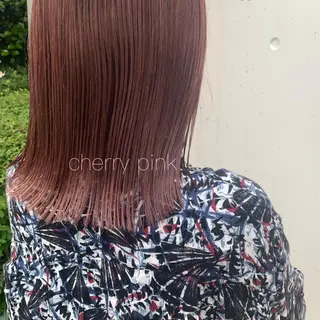 ミディアム カラー RINA🧤 デザインとボブのヘアスタイル