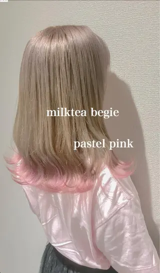 ミディアム カラー Selenehair 三条本店のヘアスタイル