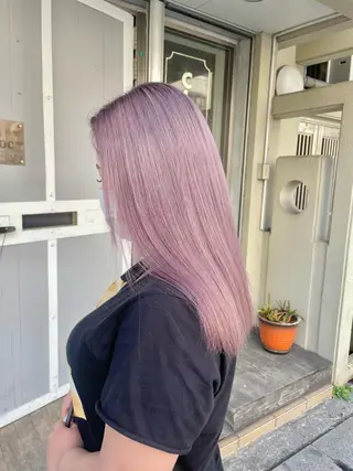 セミロング カラー miloc那覇 MIKUのヘアスタイル