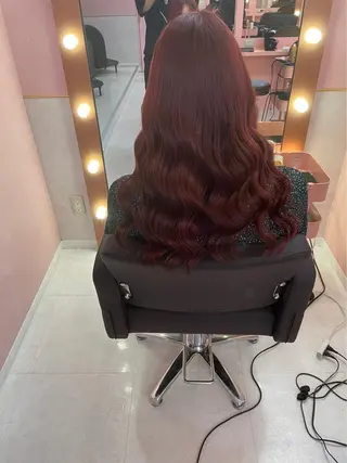 ロング カラー ヘアアレンジ 🩶【推しハイトーン 】yuzu🩶のヘアスタイル