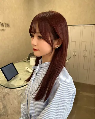 ロング SALOWIN原宿AROA店所属・顔まわり神カット✂︎ 齋藤雄大【表参道】のヘアスタイル