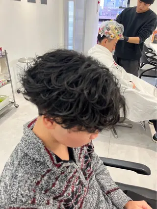 パーマ メンズ メンズ専門/パーマ 特化/栄/北出瑞貴のヘアスタイル