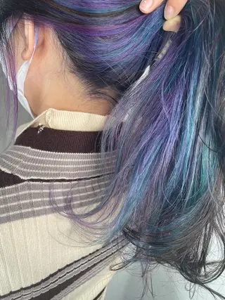 セミロング カラー 髪質改善×縮毛矯正 HairDr.LINO駒沢【リノ】所属・mam. mamicoのヘアスタイル