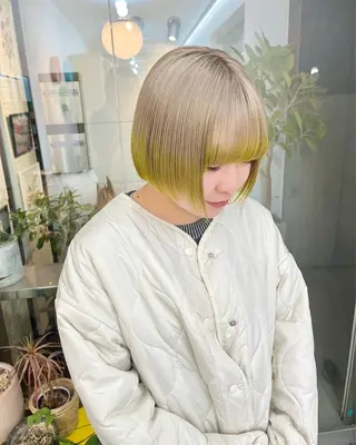 ショート カラー ハイトーン/ ボブ/KAIのヘアスタイル