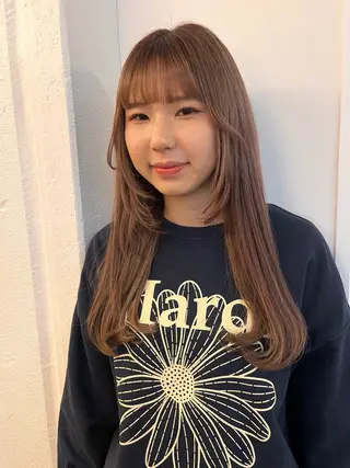 ロング レイヤーカット/韓国 ヘア/ honokaのヘアスタイル