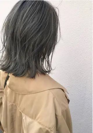 ミディアム ボブ/暖色✨木村 奈未のヘアスタイル