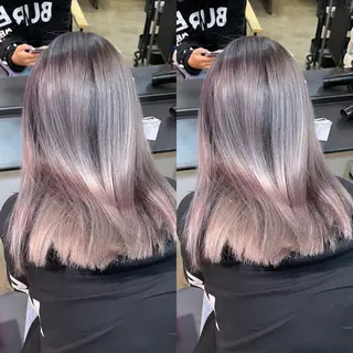 セミロング カラー ヘアアレンジ 色気グレージュ 🤍kosuke🤍のヘアスタイル