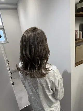 ミディアム カラー 🫧美髪矯正/ 髪質改善/藤平健太のヘアスタイル