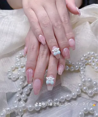 ネイル ラベンダー💖日暮里 ルル💖ネイルのネイルデザイン