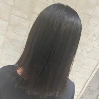 ミディアム カラー まつ毛/アイブロウ /髪質改善カラーのヘアスタイル