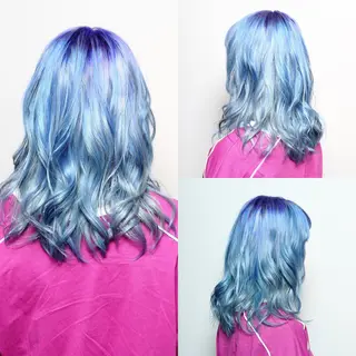 ミディアム カラー 今泉 周のヘアスタイル