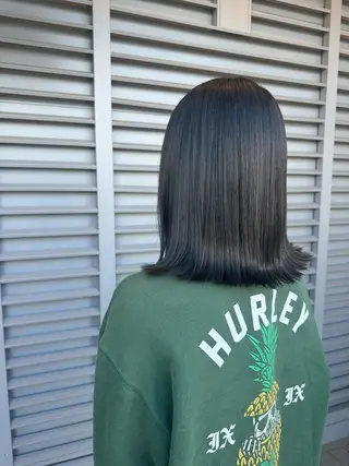 ミディアム 艶カラー/髪質改善 /HANAのヘアスタイル