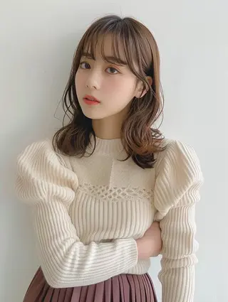 ミディアム nest. りゅうせいのヘアスタイル