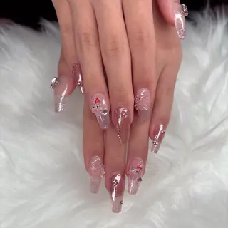 ネイル muni所属・鶴橋♡̴⟡.˚ネイル kpop.ワンホンのネイルデザイン