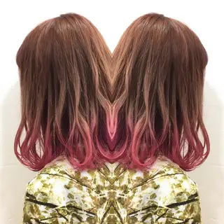 ミディアム カラー 髪質改善特化サロン ICONIQ天神店のヘアスタイル