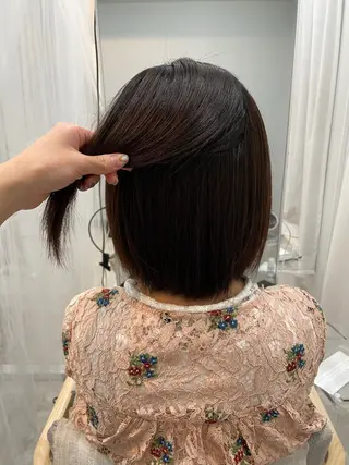 セミロング パーマ 藤掛 桜子のヘアスタイル