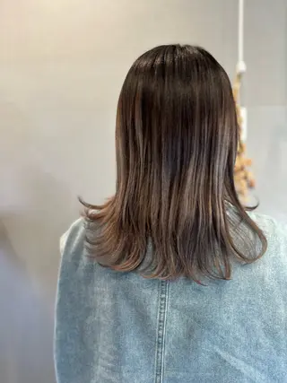 ミディアム カラー K Harukaのヘアスタイル