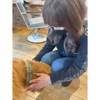 ロング ハイトーン/ ダブルカラー/透明感のヘアスタイル