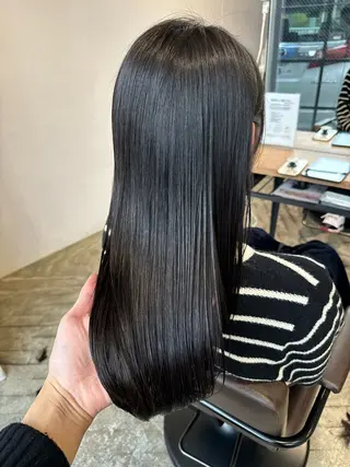 セミロング 永田竜一/髪質改善/ 大人可愛い/レイヤーのヘアスタイル