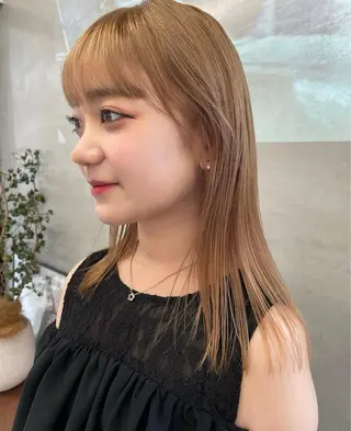 セミロング カラー Liberty所属・Liberty♡ YUKAのヘアスタイル