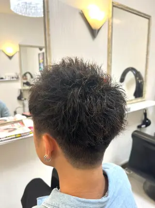 ショート パーマ メンズ KEN 🌟のヘアスタイル