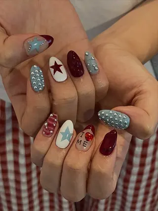 ネイル 文 /個性派ネイルのネイルデザイン