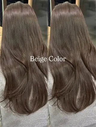 ロング カラー KAE💘艶カラー 縮毛矯正募集のヘアスタイル