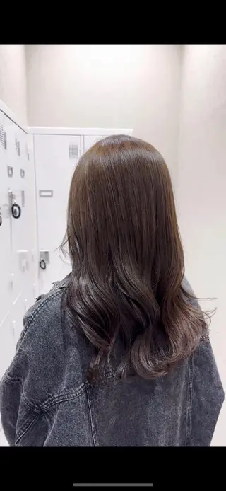 カラー 透明感|ストレート| クロスパーマ|はるかのヘアスタイル