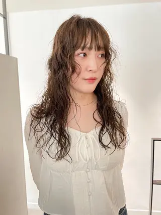 ロング パーマ HIBIKI/原宿 ハッシュカット🪄のヘアスタイル