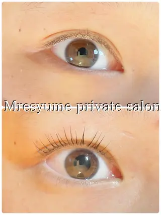 マツエク・マツパ Mresyume MAYUのマツエク・マツパデザイン