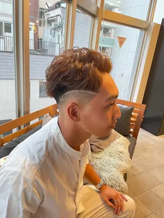 ショート カラー パーマ メンズ 【men's Lapis横浜】海人のヘアスタイル
