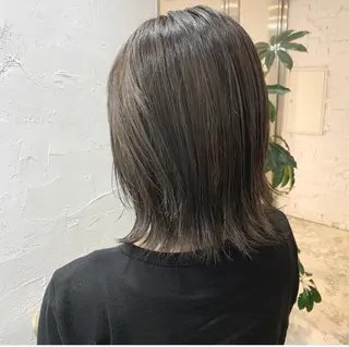 ミディアム カラー 渋谷ブリーチカラー 韓国ヘアyuikoのヘアスタイル