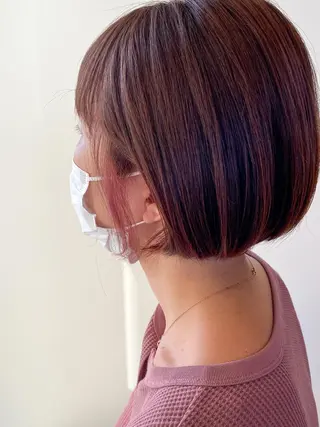 ショート カラー ✴︎ヒラガカナ✴︎ ECLAT HAIRのヘアスタイル