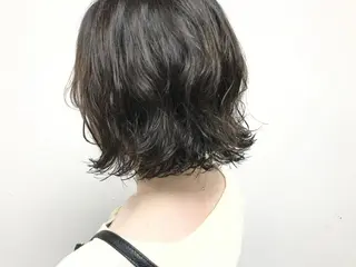 ミディアム カラー パーマ MAIKO 【中崎・茶屋町】のヘアスタイル