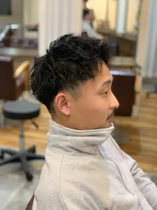 ショート CECIL hair なんば店所属・メンズパーマ 艶髪☆店長☆有馬のヘアスタイル