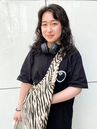 ロング カラー パーマ ヘアアレンジ メンズ キッズ パーマスタイル🔅 sayacaのヘアスタイル